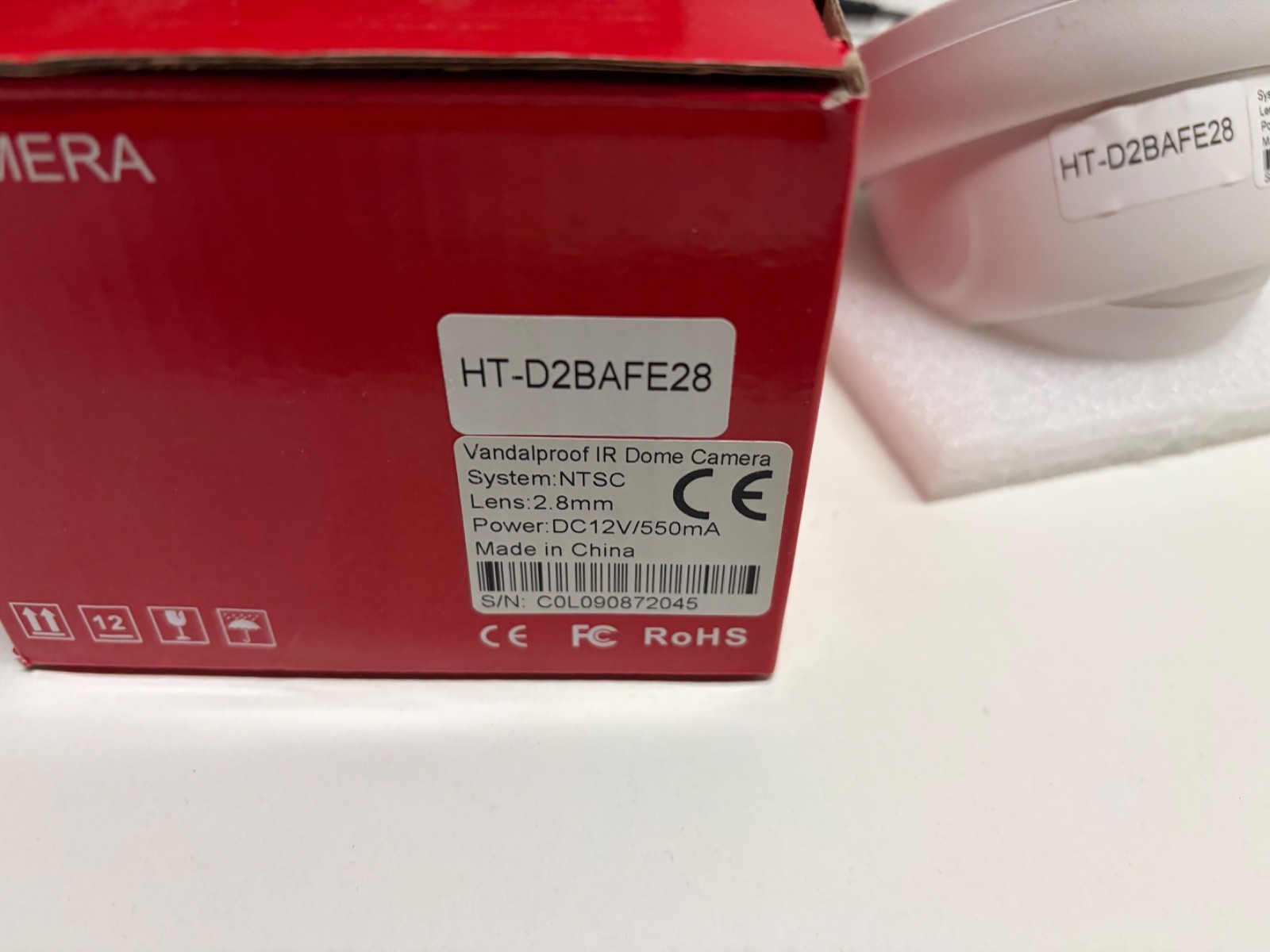 5MP TVI Dome Camera 2.8MM LENS with OSD MENU HT-D28AFE28
