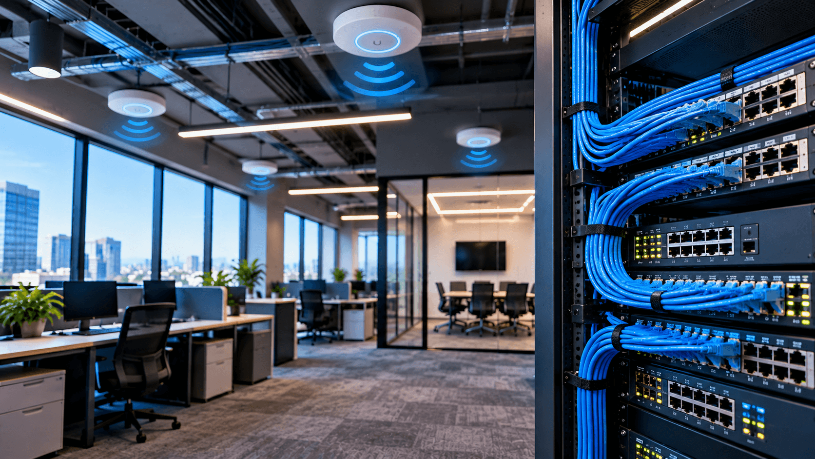Enterprise Wi-Fi and network operations center