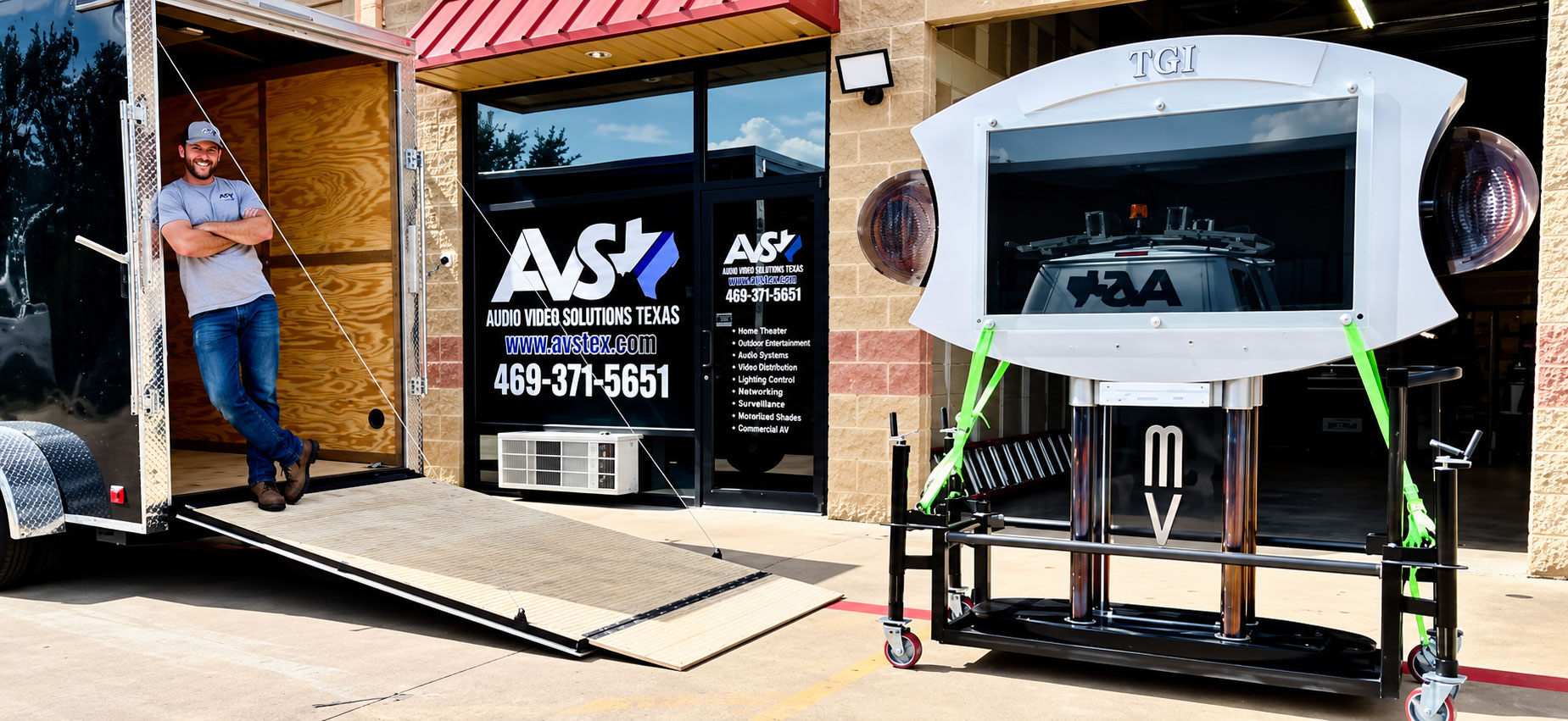 Audio Video Solutions Texas office and storefront in Mesquite, TX
