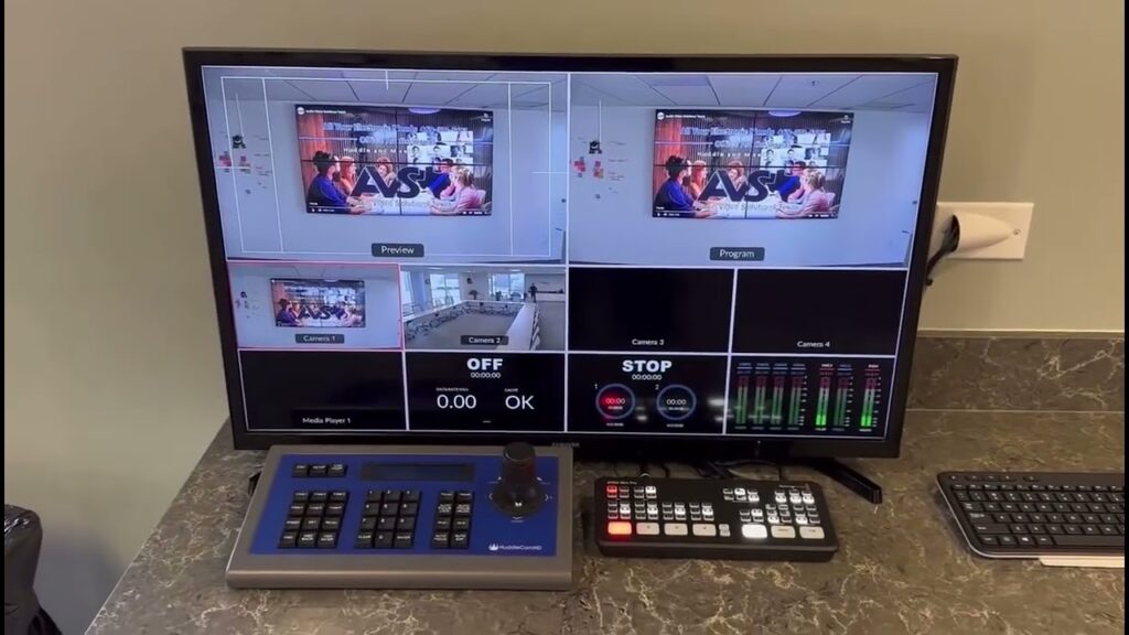 Epay board room 130-inch video wall installed by AVSTexas