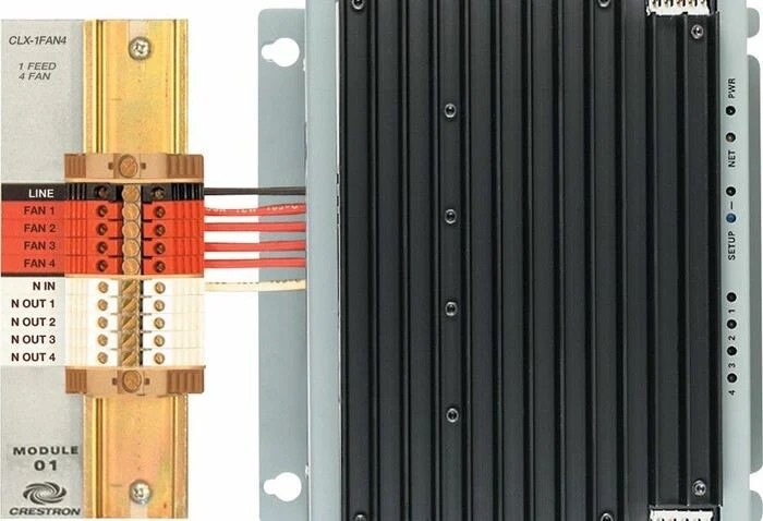Crestron CLX-1FAN4 4 Channel Fan Speed Control Module Single Feed