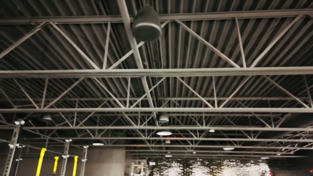 Gym Pendant Speaker Installation – AVSTexas project video