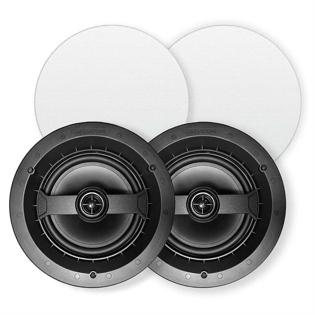 RED ATOM REDIC6 6.5" ROUND 2-WAY IN-CEILING SPEAKERS (PAIR)