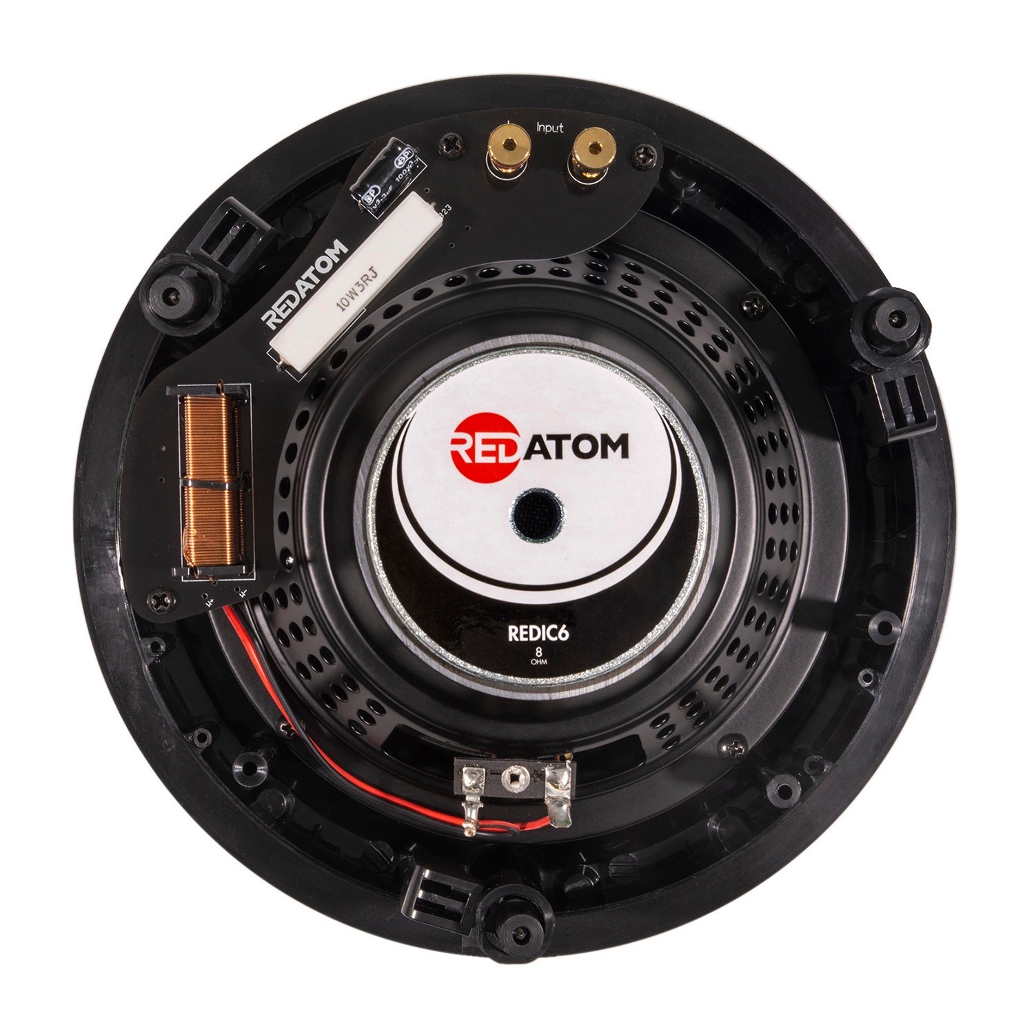 RED ATOM REDIC6 6.5" ROUND 2-WAY IN-CEILING SPEAKERS (PAIR)