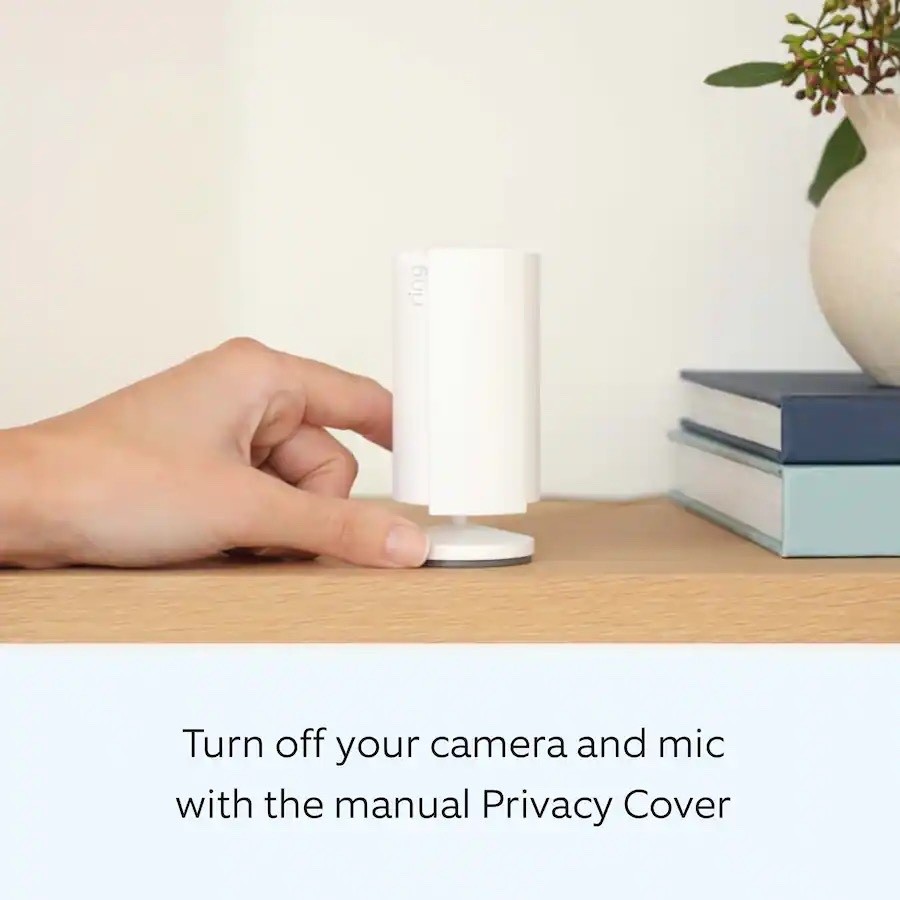 Ring Indoor Plug-In 1080p Security Camera 2nd Generation with Privacy cover