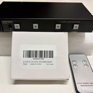 Shinybow SB-5440RL 4x1 Stereo Audio Selector Switcher w/ IR