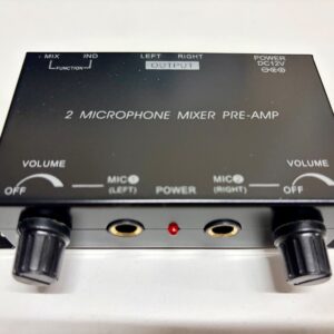 TNP 2 Channel Microphone Mini Audio Stereo Mixer - Dual 1/4" 6.35mm Mic Input